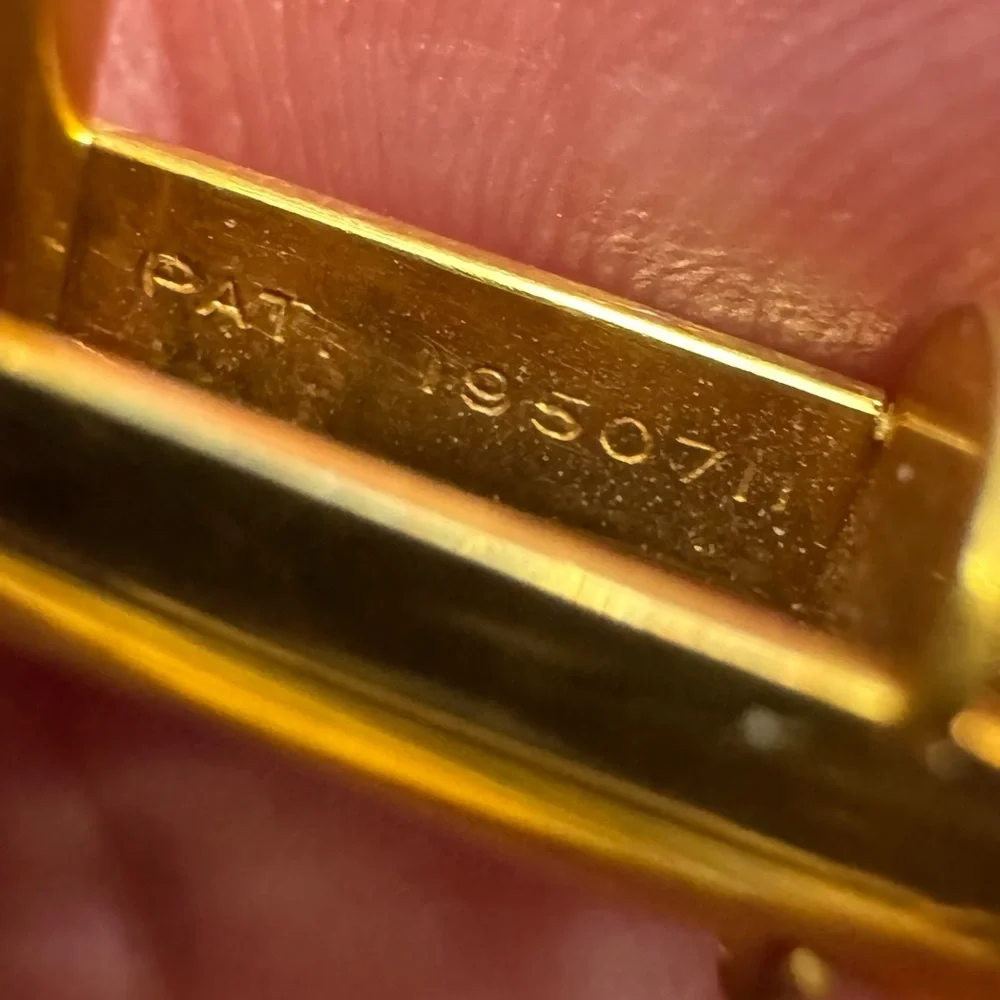 Gold and Black Cufflinks Set